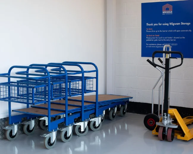 wigwam self storage burton trolley